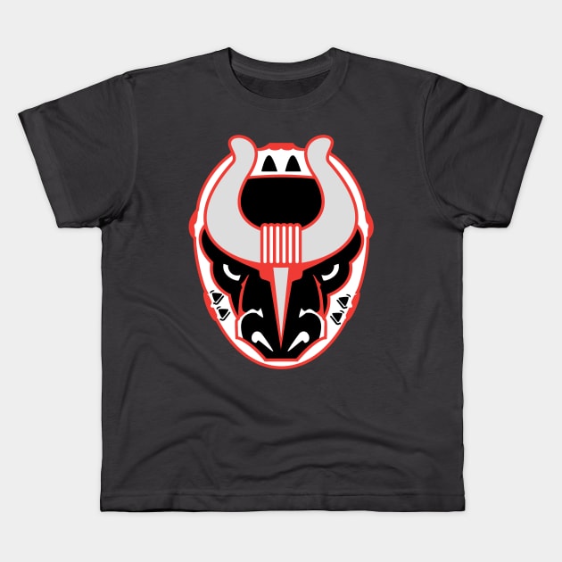 birmingham bulls  mask Kids T-Shirt by Briancart